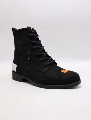 Botki damskie na płaskim (36-41) 3207-1 BLACK