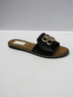 Klapki damskie na płaskim (36-41) DM-100 BLACK