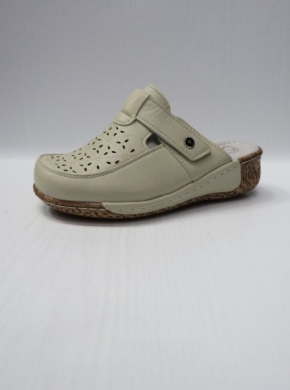 Klapki damskie na koturnie (36-42) B6-5 BEIGE