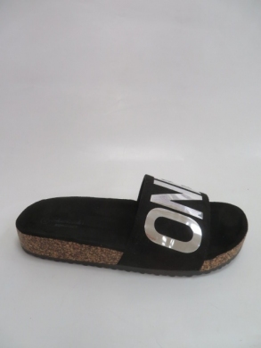 Klapki damskie na płaskim (36-41) 0511 BLACK
