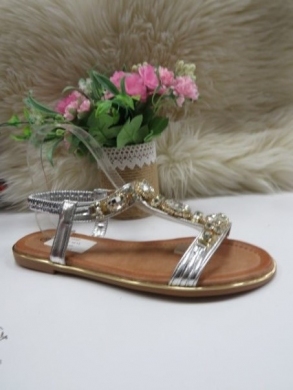 Sandały damskie na płaskim (36-41) SF-81 SILVER