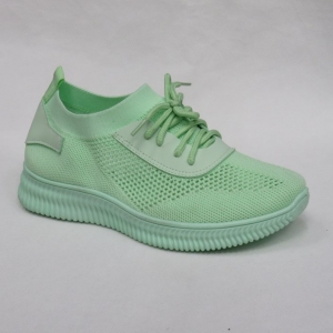 Buty sportowe damskie na płaskim (36-41) B-03 GREEN