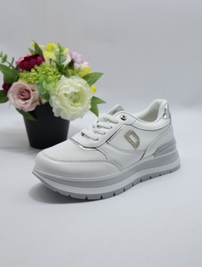 Buty sportowe damskie na płaskim (36-41) J-168 WHITE