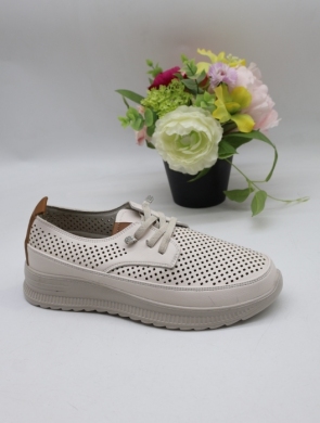 Półbuty damskie na płaskim (36-41) BK-623 WHITE