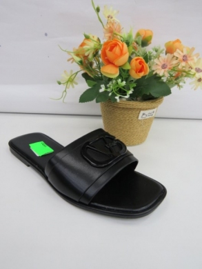 Klapki damskie na płaskim (36-41) 5258 BLACK