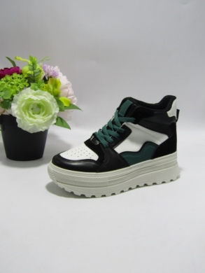 Buty sportowe damskie na płaskim (36-41) 9096 BLACK