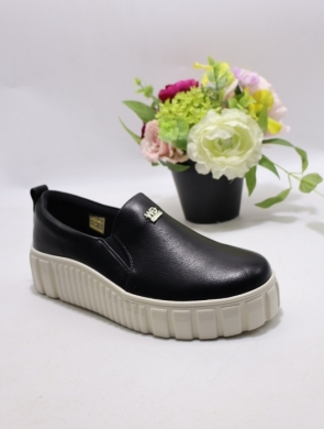 Półbuty damskie na płaskim (36-41) 6249-1 BLACK