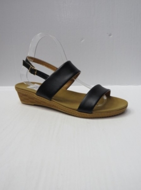 Sandały damskie na koturnie (36-41) 225 BLACK