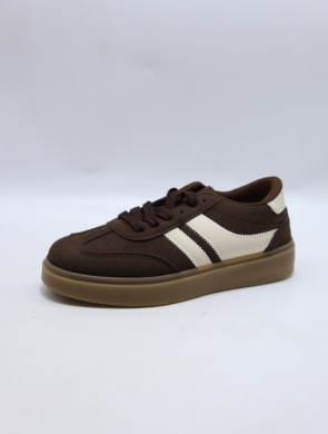 Buty sportowe damskie na płaskim (36-41) 878 BROWN