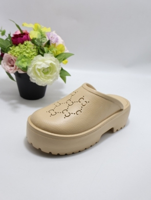 Kroksy damskie (36-41) BJ691 KHAKI