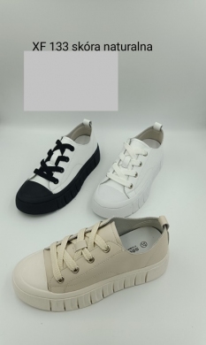 Trampki damskie na płaskim (36-41) XF133 BEIGE