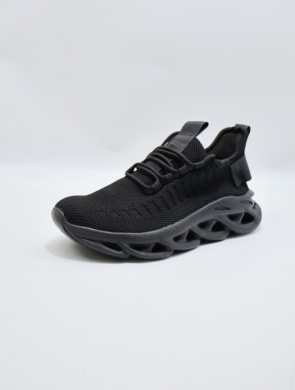 Buty sportowe damskie na płaskim (36-41) D31782B BLACK