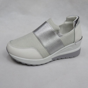 Buty sportowe damskie na koturnie (36-41) K99161 WHITE