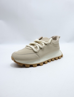 Buty sportowe damskie na płaskim (36-41) 24898 BEIGE