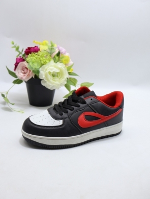 Buty sportowe damskie na płaskim (36-41) DN91-52 BL/RED