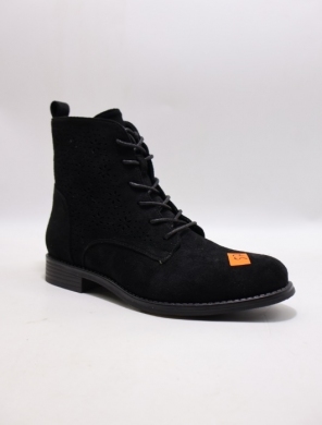 Botki damskie na płaskim (36-41) H202-1 BLACK