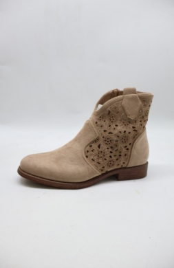 Botki damskie na płaskim (36-41) H256 KHAKI