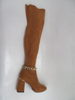 Kozaki damskie jesienne na obcasie (36-41) 3320 CAMEL