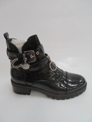 Botki damskie jesienne na płaskim (36-41) C201ST BLACK