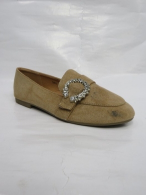 Mokasyny damskie na płaskim (36-41) CR633 KHAKI