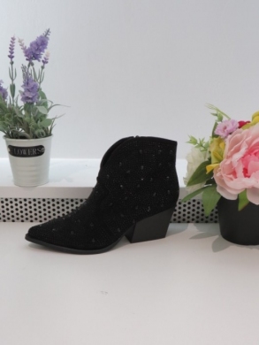 Botki damskie na obcasie (36-41) 9565 BLACK