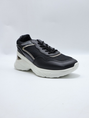 Buty sportowe damskie na koturnie (36-41) S069 BLACK