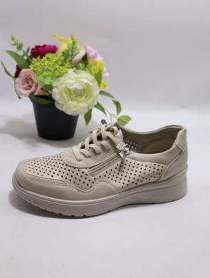 Buty sportowe damskie na płaskim (36-41) BK-618 BEIGE