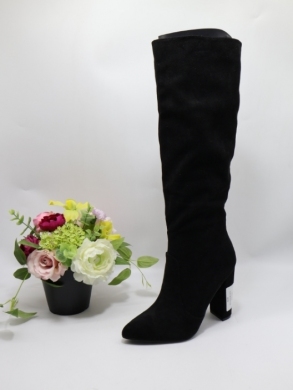 Kozaki damskie na obcasie (36-41) BYJ-6131 BLACK