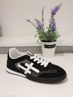 Buty sportowe damskie na płaskim (36-41) 6545 BLACK