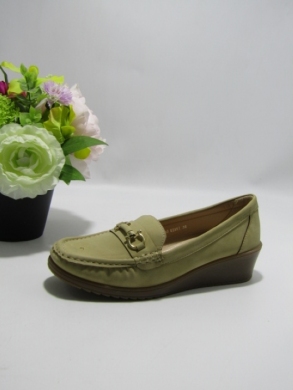 Mokasyny damskie na koturnie (36-41) QQ-10 KHAKI
