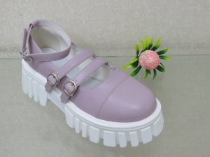 Półbuty damskie na płaskim (36-41) C21-82713 PURPLE