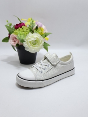 Trampki dziewczęce (32-37) BC19 WHITE