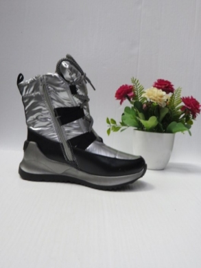 Śniegowce dziewczęce (32-37) A304 BLACK/SILVER